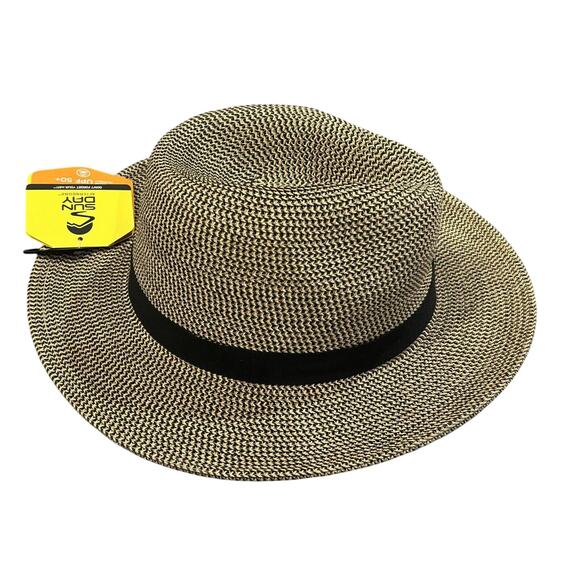 NWT Sun Day SPF 50+ Tweed Havana Hat size L - Picture 3 of 9